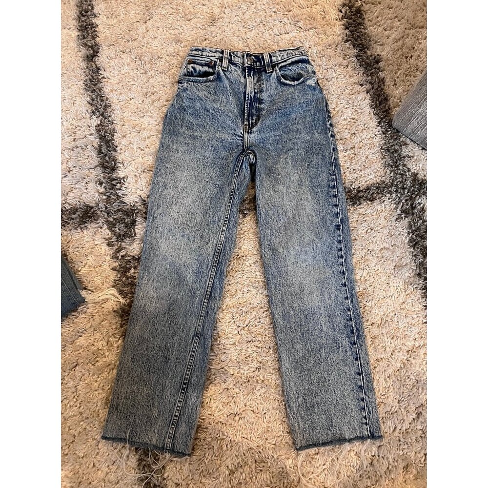 Abercrombie Ultra High Rise Acid Wash Jeans